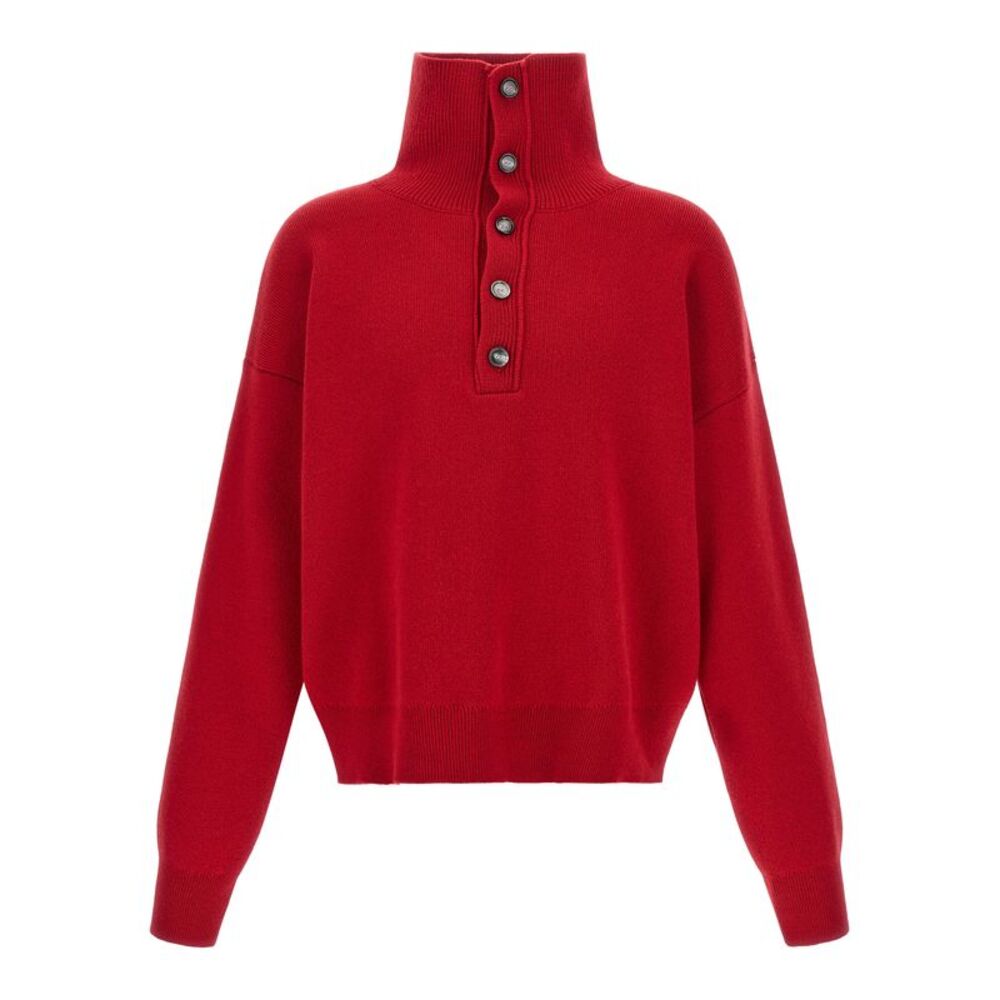 Ami Paris Red Wool Men's Cardigan